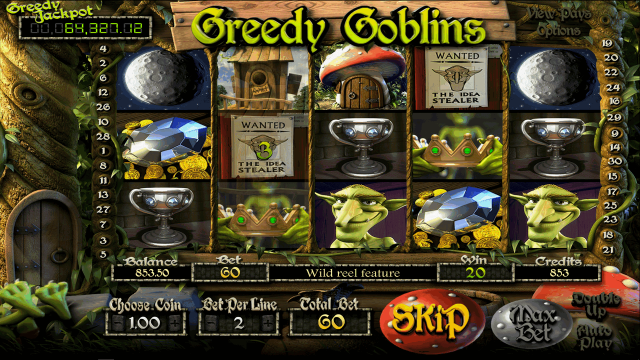 Игровой интерфейс Greedy Goblins 2
