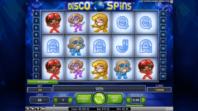 Игровой интерфейс Disco Spins 9