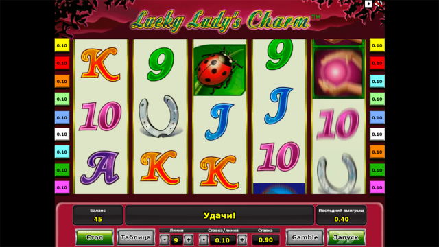 Характеристики слота Lucky Lady's Charm 4