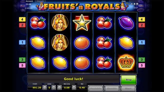 Бонусная игра Fruits And Royals 7