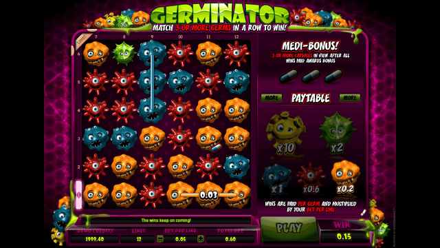 Игровой интерфейс Germinator 1
