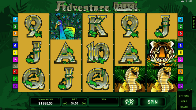 Игровой интерфейс Adventure Palace 4