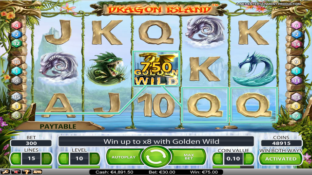 Бонусная игра Dragon Island 9