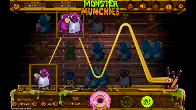 Игровой интерфейс Monster Munchies 2