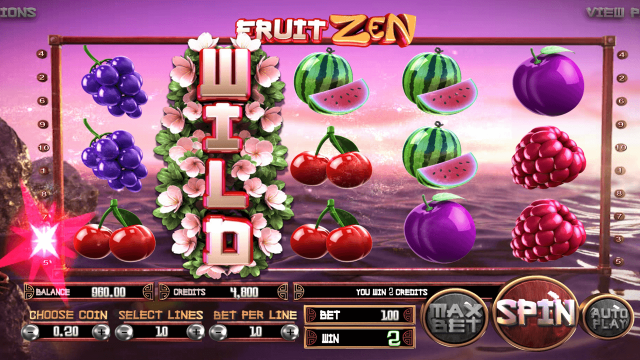 Игровой интерфейс Fruit Zen 4