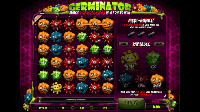 Игровой интерфейс Germinator 2