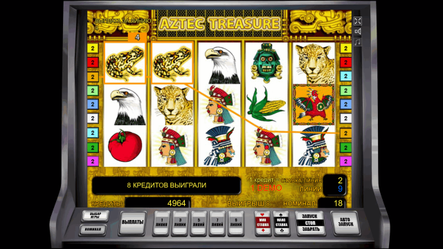 Игровой интерфейс Aztec Treasure 3