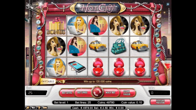 Игровой интерфейс Hot City 10
